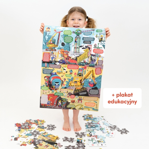 na budowie puzzle edukacyjne